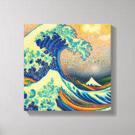 Impressão Em Tela A onda do Excelente, onda de Kanagawa v2