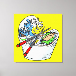 Impressão Em Tela A Onda Excelente De Ramen