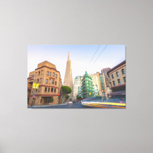 Impressão Em Tela A paisagem urbana de São Francisco em Dusk