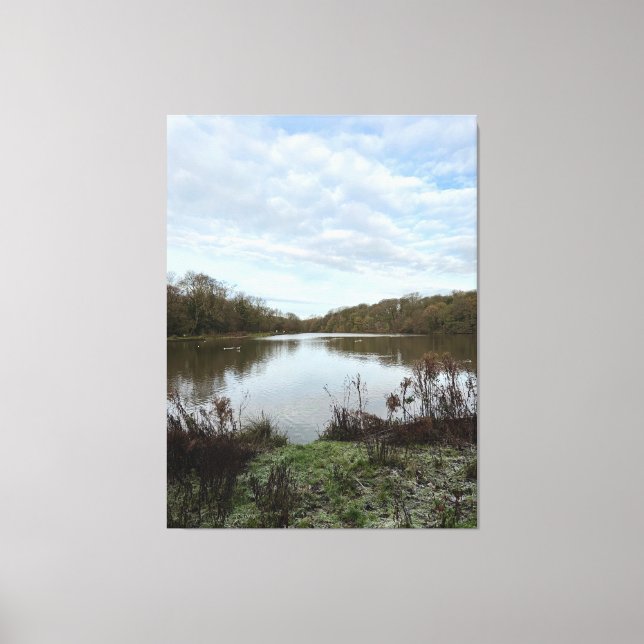 Impressão Em Tela A peacful lake.. (Frente)