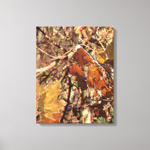 Impressão Em Tela A pintura da camuflagem da floresta do caçador