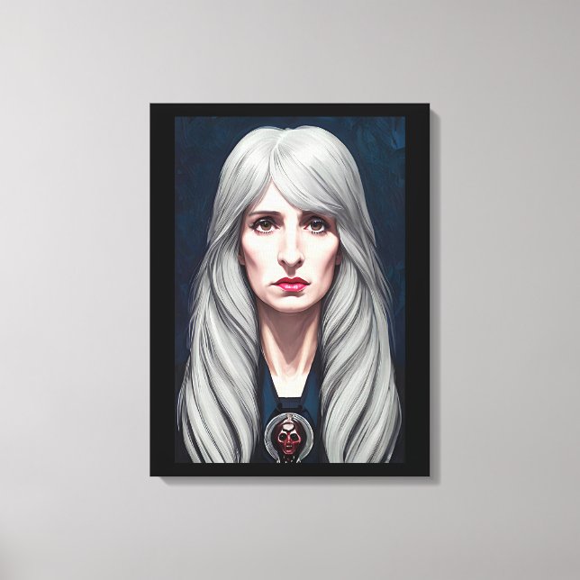 Impressão Em Tela A pintura da fantasia da bruxa-velha protetora (Frente)