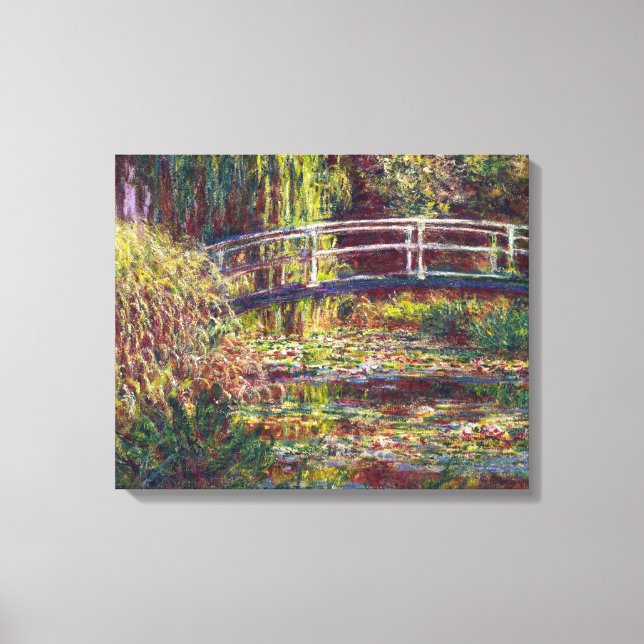 Impressão Em Tela A pintura da Ponte Japonesa Claude Monet (Frente)