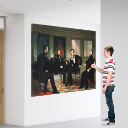 Impressão Em Tela A pintura de peacemakers de 1868