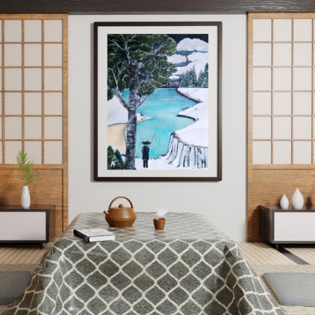 Impressão Em Tela A pintura do pescador por Alfred Fox (Not Actual Size)