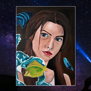 Impressão Em Tela A pintura do trevo cruzado por estrelas feita por 