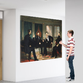 Impressão Em Tela A Pintura Os Pacificadores de 1868