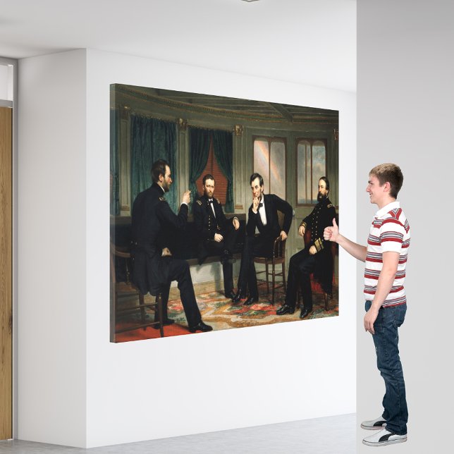 Impressão Em Tela A Pintura Os Pacificadores de 1868 (The Peacemakers Painting of 1868 Canvas Print)