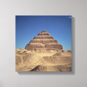 Impressão Em Tela A pirâmide da etapa do rei Djoser, c.2630-2611 BC