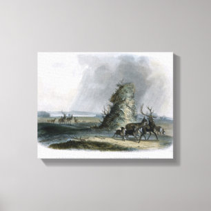 Impressão Em Tela A pirâmide de Elkhorn no Missouri superior, placa