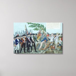 Impressão Em Tela A plantação de uma árvore da liberdade, c.1789