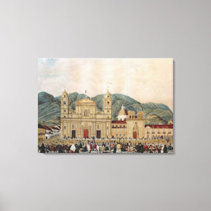 Impressão Em Tela A plaza de Bolivar, Bogotá, 1837