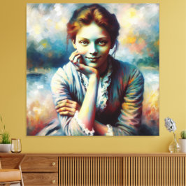 IMPRESSÃO EM TELA A POSIÇÃO DA BELA