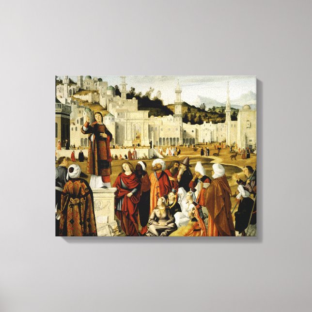 Impressão Em Tela A pregação de Stephen Santo em Jerusalém (Frente)
