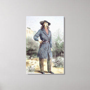 Impressão Em Tela A primeira foto publicada de 'Wild Bill' Hickok