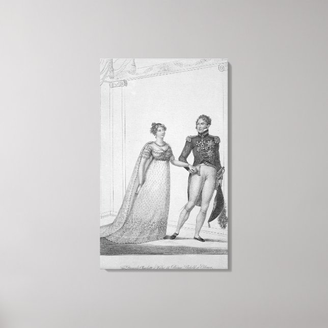 Impressão Em Tela A princesa Charlotte of Wales e Prince (Frente)