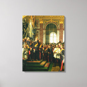 Impressão Em Tela A proclamação de Wilhelm como Kaiser