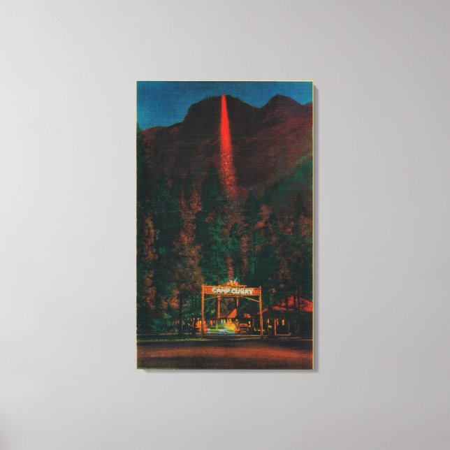 Impressão Em Tela A queda de fogo do ponto de geleira (Frente)