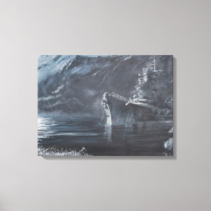 Impressão Em Tela A rainha solitária do Tirpitz norte Norway1944