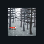 Impressão Em Tela A Raposa e a Floresta<br><div class="desc">Uma raposa vermelha selvagem se situa entre as árvores de uma floresta escura. Uma pintura paisagística para amantes de animais, natureza e vida selvagem.</div>