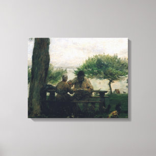 Impressão Em Tela A refeição em Honfleur, 1875