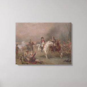 Impressão Em Tela A retirada de Napoleon (óleo em canvas)