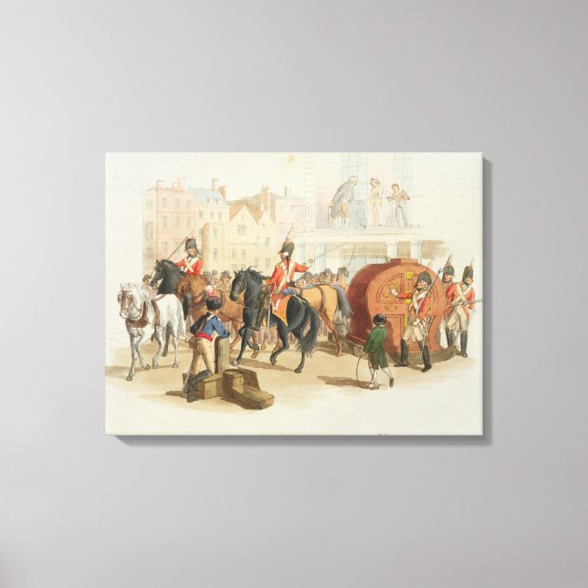 Impressão Em Tela A Roda da Loteria, gravada pelo artista, 1805 (a (Frente)