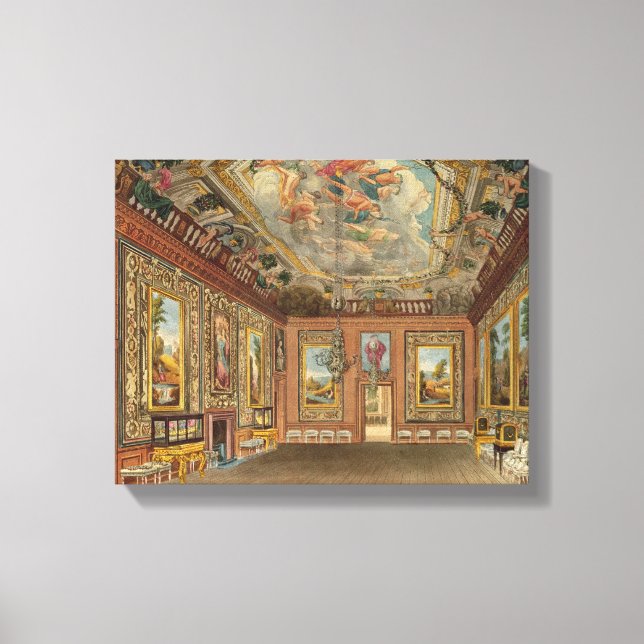 Impressão Em Tela A Sala de Desenho da Rainha, Castelo de Windsor, d (Frente)