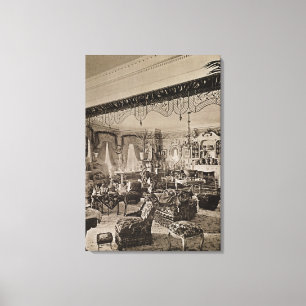 Impressão Em Tela A Sala de Desenho, Wickham Hall, Kent, 1897