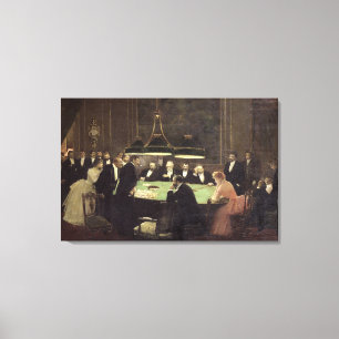 Impressão Em Tela A sala do jogo no casino, 1889