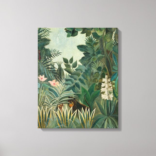 Impressão Em Tela A Selva Equatorial, 1909 (petróleo na canvas) (Frente)