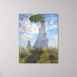 Impressão Em Tela A Senhora com Parasol, de Claude Monet