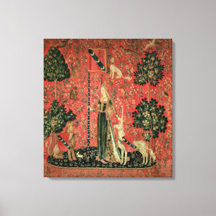 Impressão Em Tela A senhora e o unicórnio: 'Touch