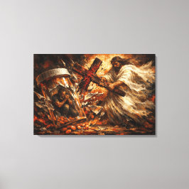 Impressão Em Tela A Solução: Arte de Recuperação Divina de Libertaçã