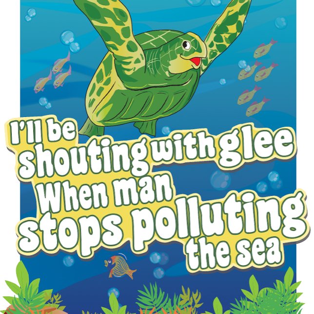 Impressão Em Tela A Tartaruga diz... "Vou Gritar Em Glee" (Criador carregado)