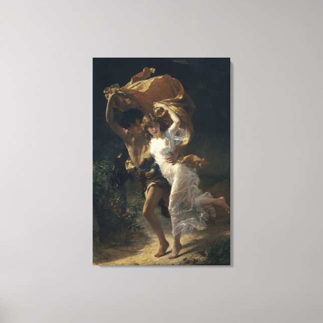 Impressão Em Tela A Tempestade - Pierre-Auguste Cot (Frente)