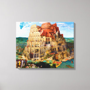 Impressão Em Tela A Torre de Babel Pieter Bruegel, a arte mais velha
