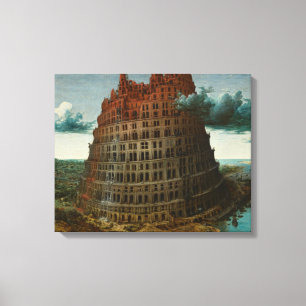 Impressão Em Tela A Torre de Babel (por Pieter Bruegel, o Velho)