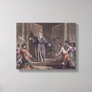 Impressão Em Tela A toupeira de Mathieu (1584-1656) harangued pelas