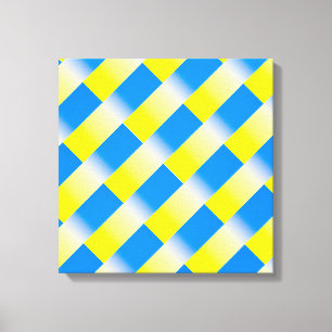 Impressão Em Tela A Ucrânia Azul e Amarela inspirou a paz contra a g