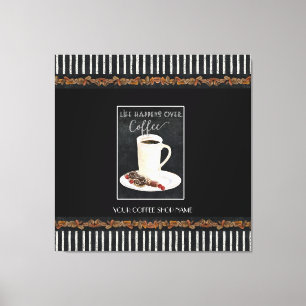 Impressão Em Tela A Vida Acontece Sobre O Café Compre E Café Latte