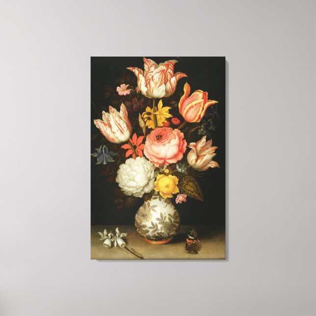 Impressão Em Tela A vida com flores (Frente)