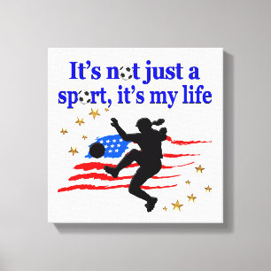 IMPRESSÃO EM TELA A VIDA DE UM DESIGN DE JOGADOR DE FUTEBOL DOS EUA