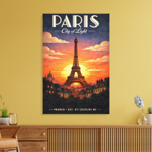 Impressão Em Tela A vida em Paris