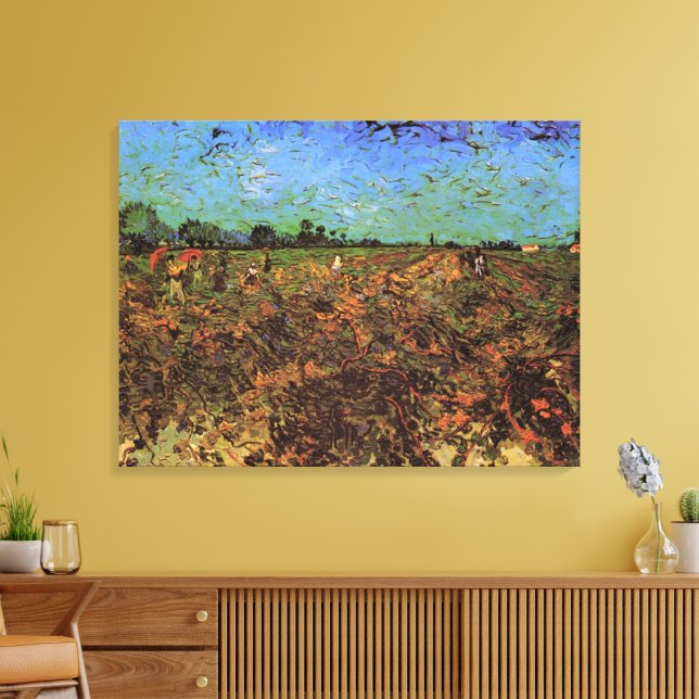 Impressão Em Tela A Vinha Verde por Vincent van Gogh (Insitu(Sala de estar))