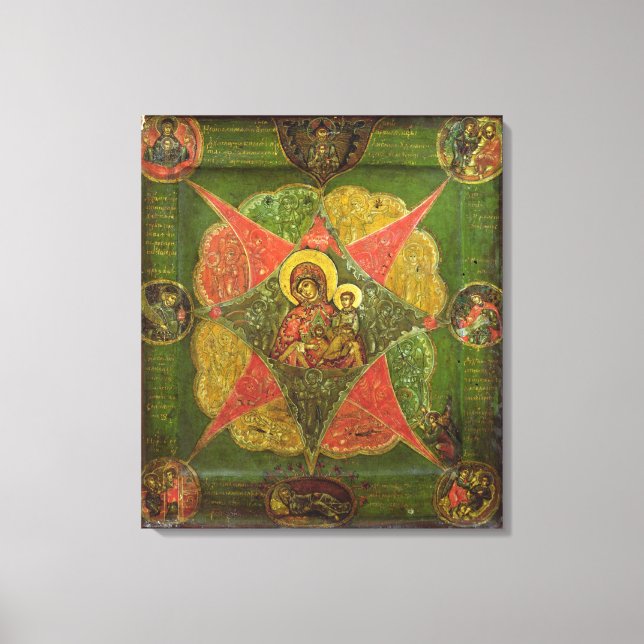 Impressão Em Tela A Virgem do Burning Bush, do Monte Athos (Frente)