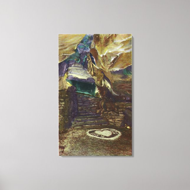 Impressão Em Tela A Visão Baleeira do Templo de Titã do Bridal (Frente)