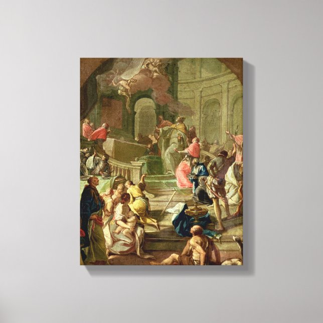 Impressão Em Tela A visão da Rua. Benedict, c.1760 (Frente)