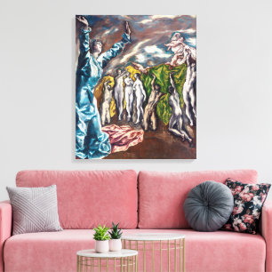 Impressão Em Tela A Visão de São João El Greco