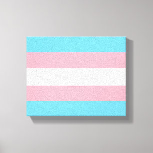 Impressão Em Tela A visibilidade da bandeira do orgulho transgênero 